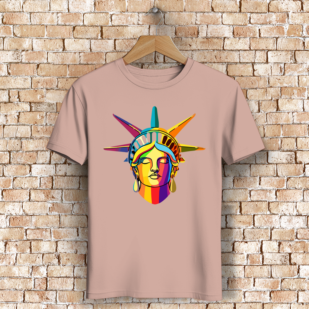 Herren Premium Bio T-Shirt Colorful Liberty