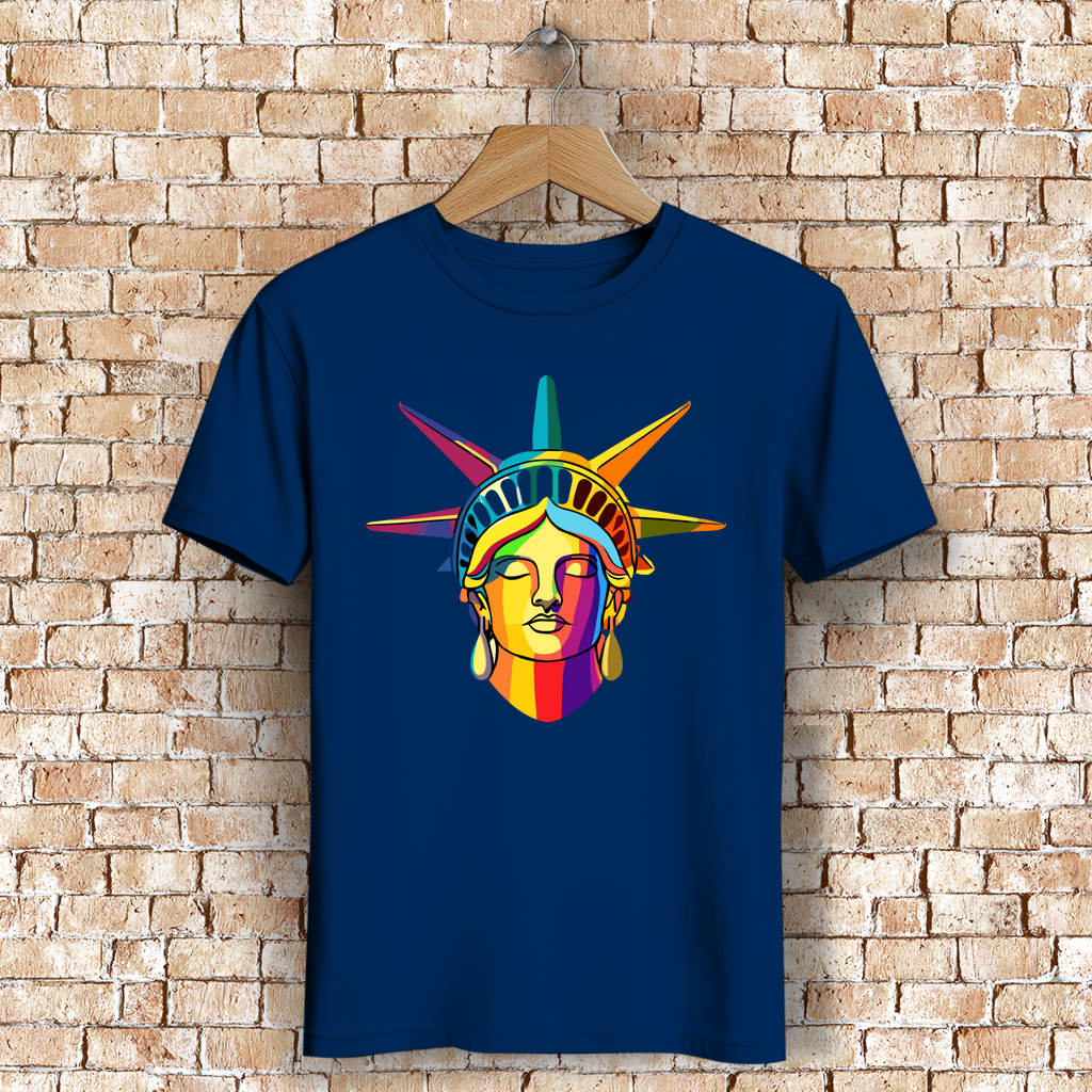 Herren Premium Bio T-Shirt Colorful Liberty