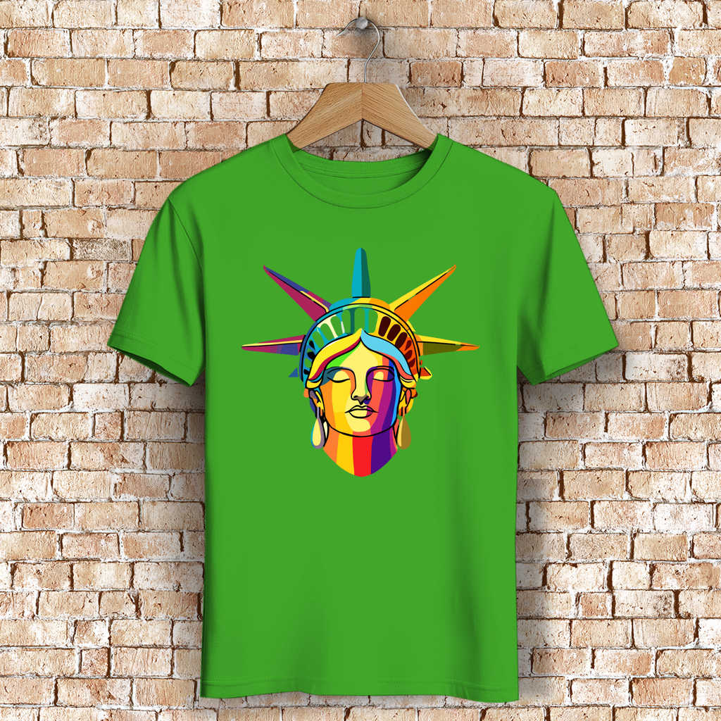 Herren Premium Bio T-Shirt Colorful Liberty