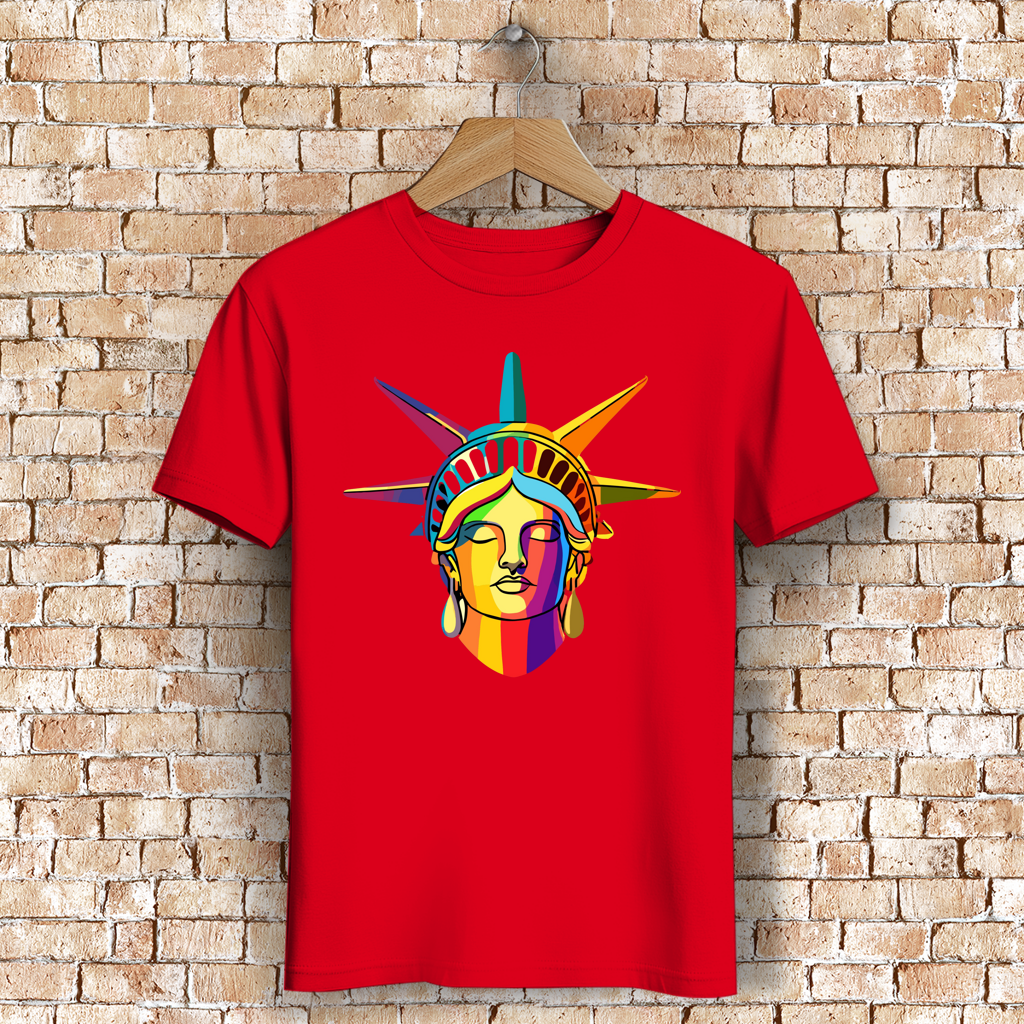 Herren Premium Bio T-Shirt Colorful Liberty