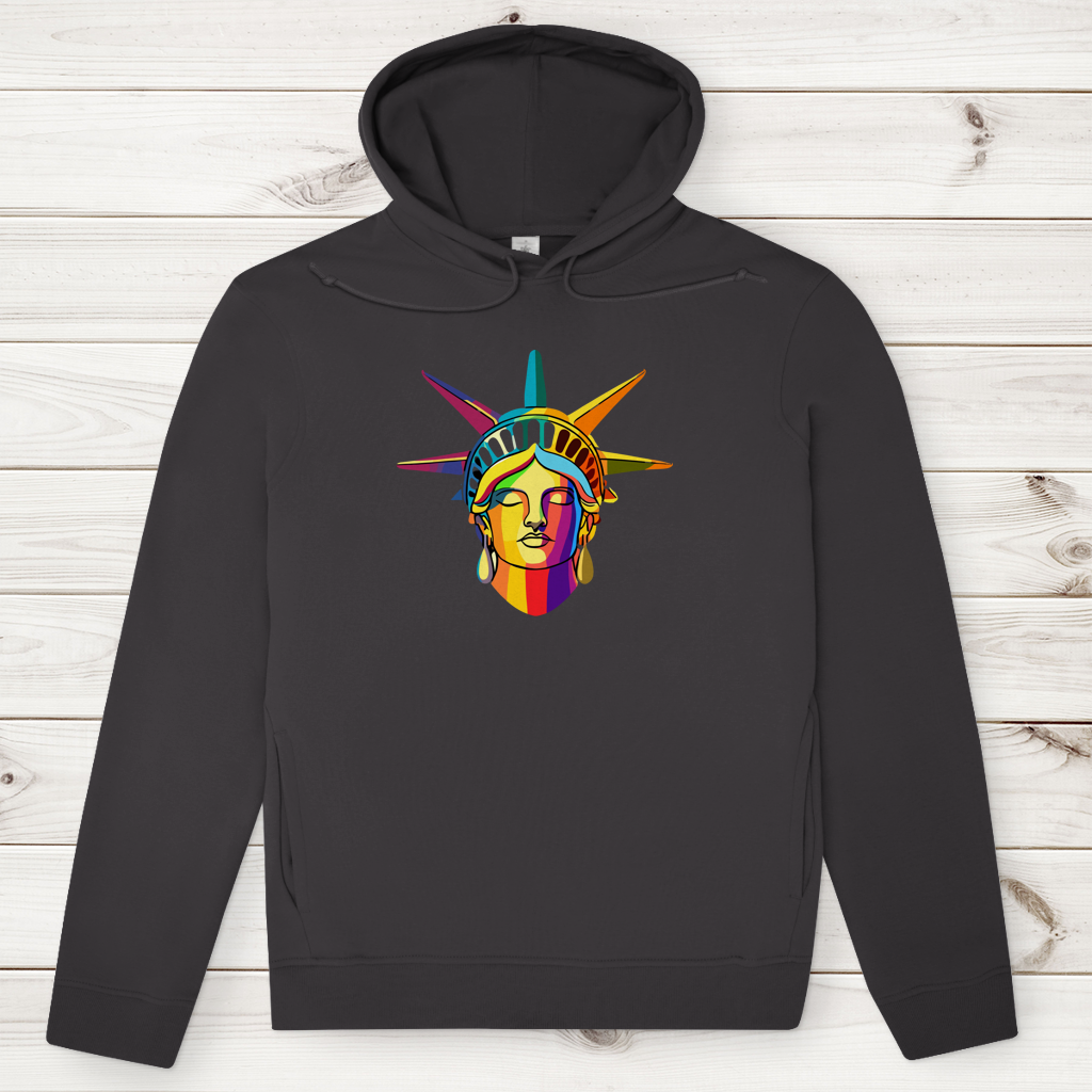 Herren Premium Bio Hoodie Colorful Liberty