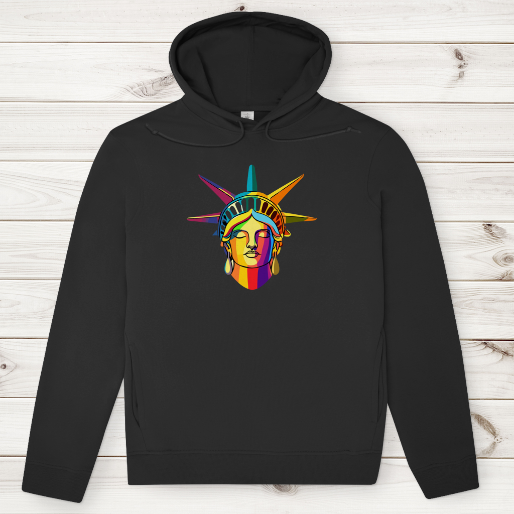 Herren Premium Bio Hoodie Colorful Liberty