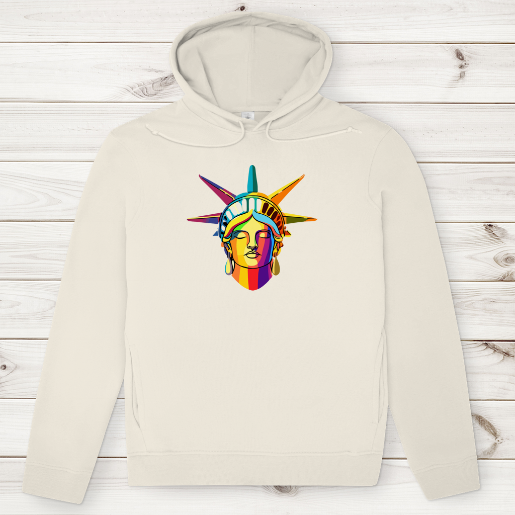 Herren Premium Bio Hoodie Colorful Liberty
