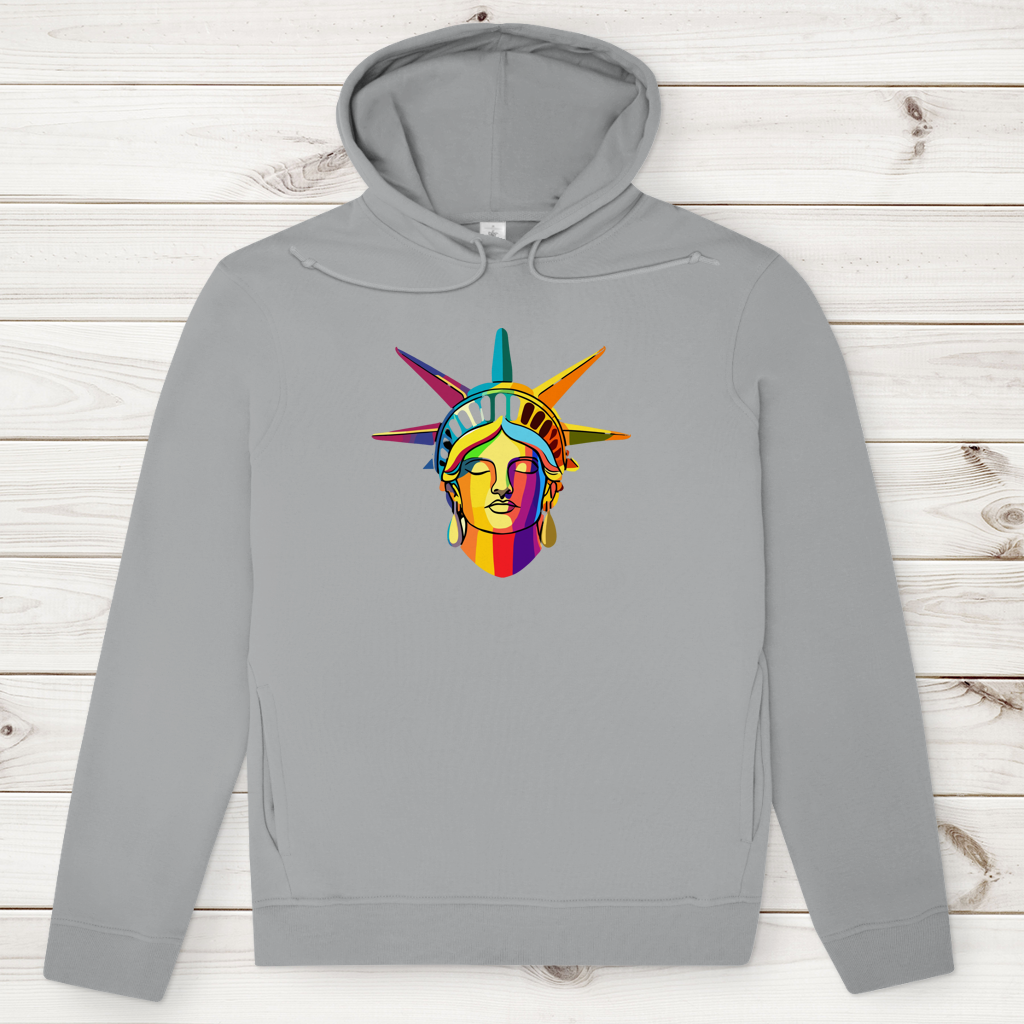 Herren Premium Bio Hoodie Colorful Liberty