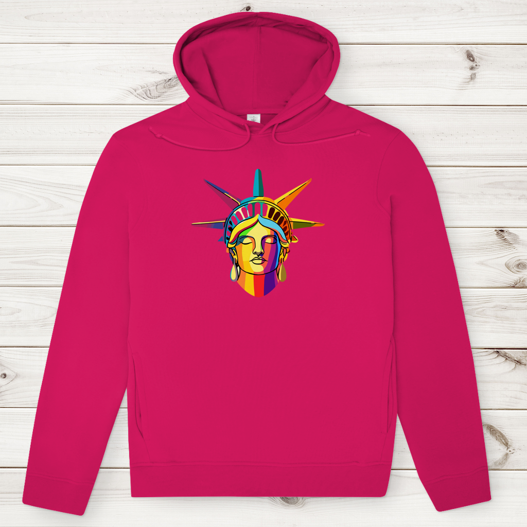 Herren Premium Bio Hoodie Colorful Liberty