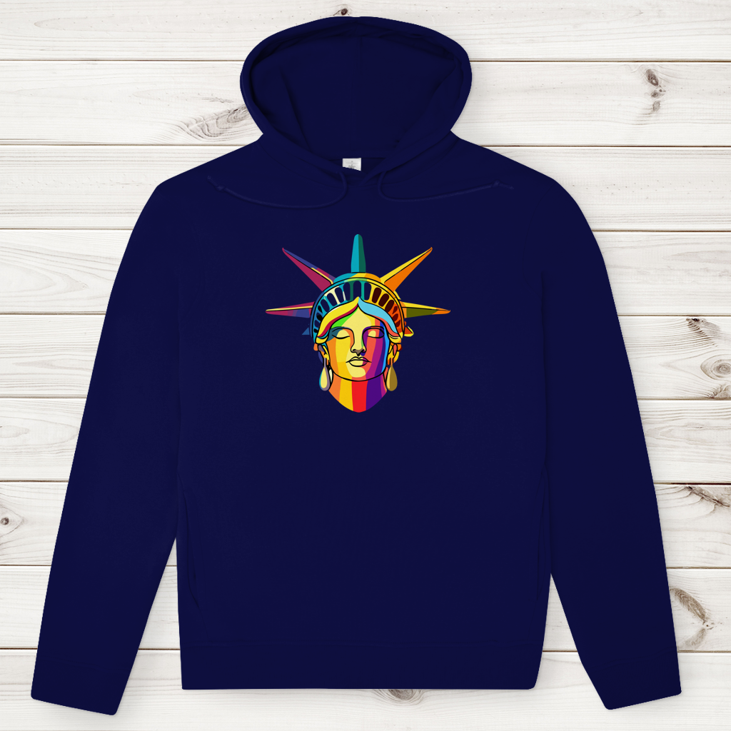 Herren Premium Bio Hoodie Colorful Liberty