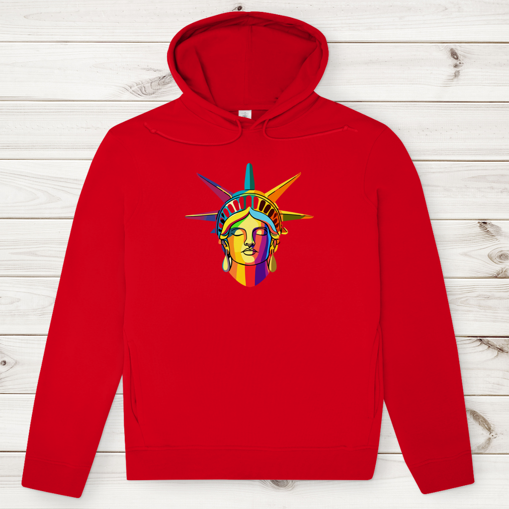 Herren Premium Bio Hoodie Colorful Liberty