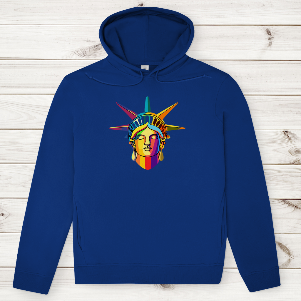 Herren Premium Bio Hoodie Colorful Liberty