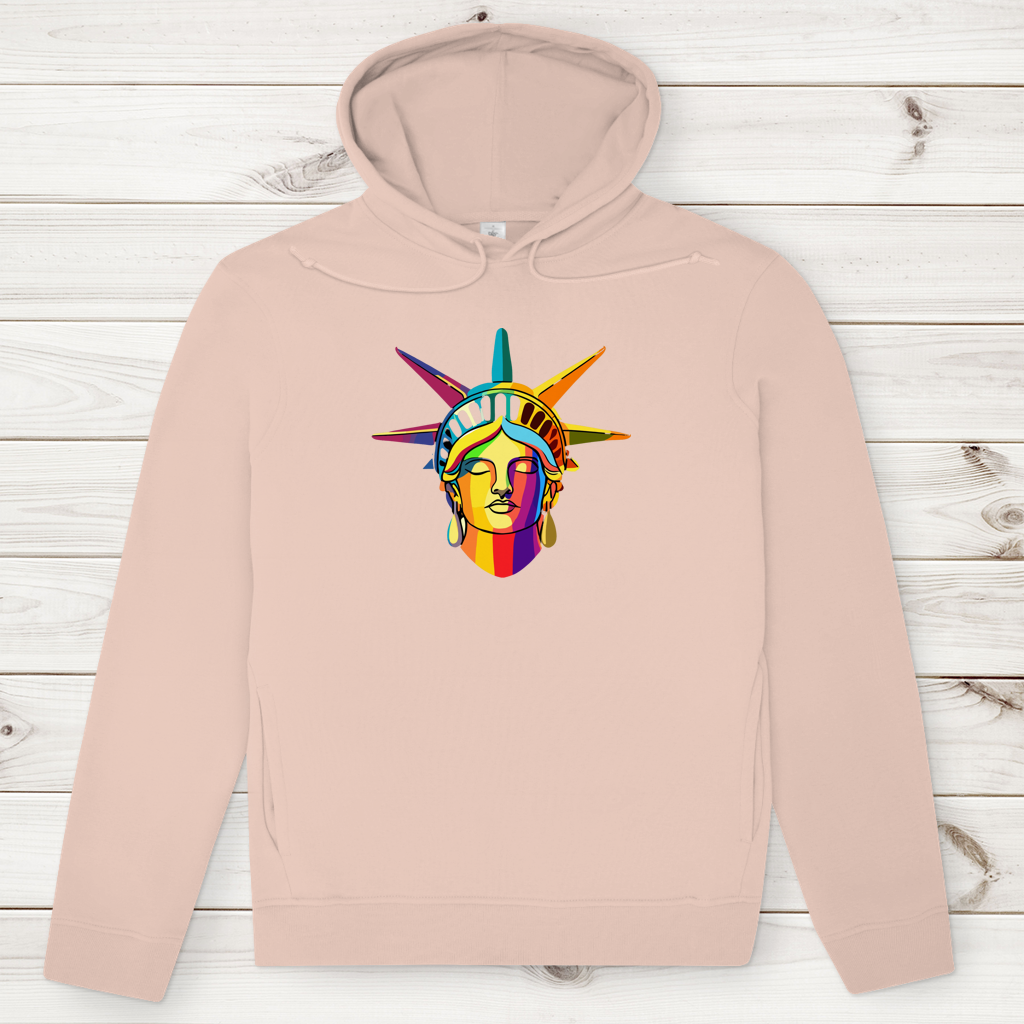 Herren Premium Bio Hoodie Colorful Liberty
