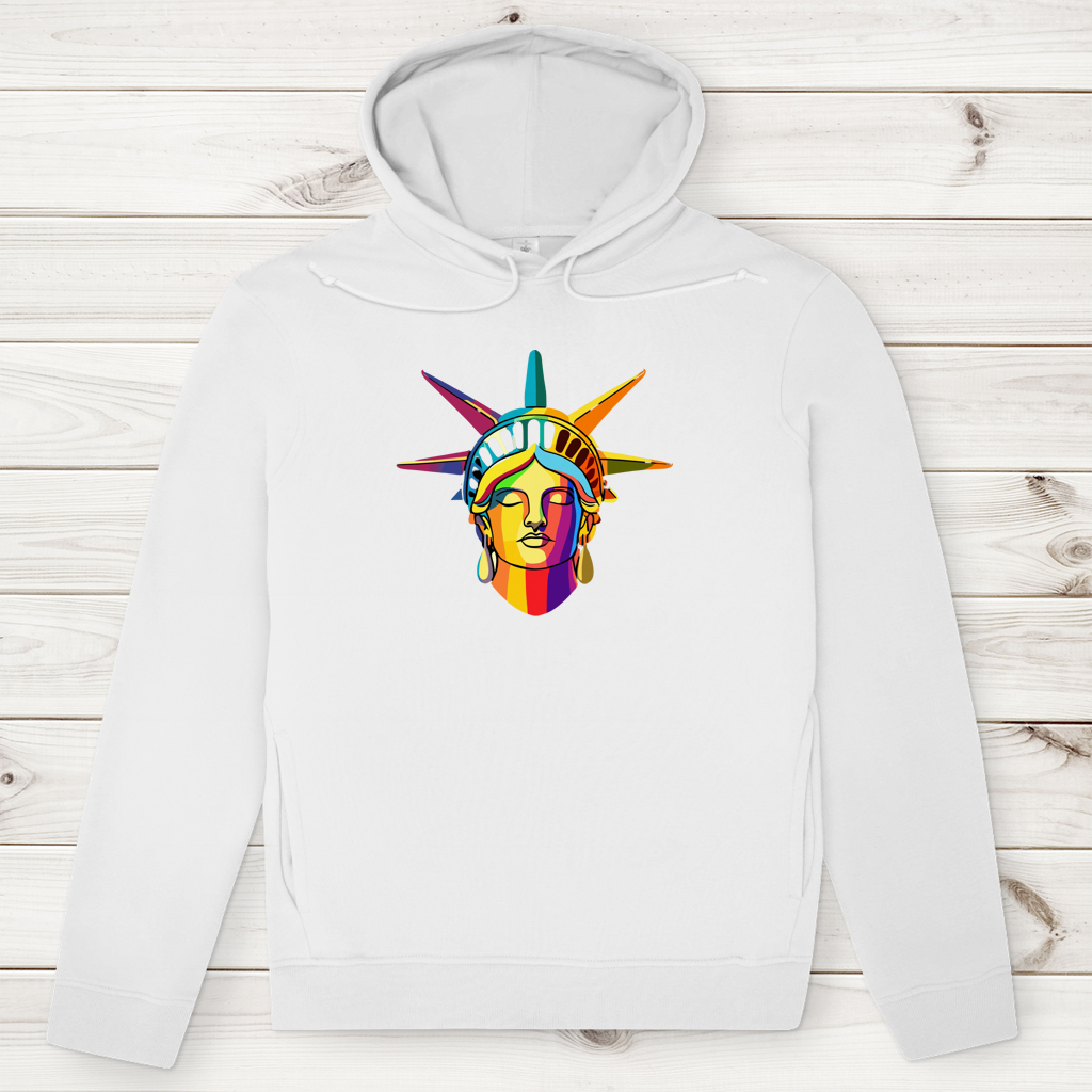 Herren Premium Bio Hoodie Colorful Liberty