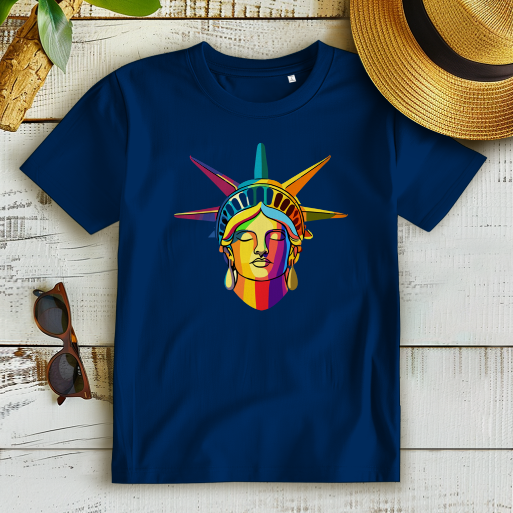 Damen Premium Bio T-Shirt Colorful Liberty