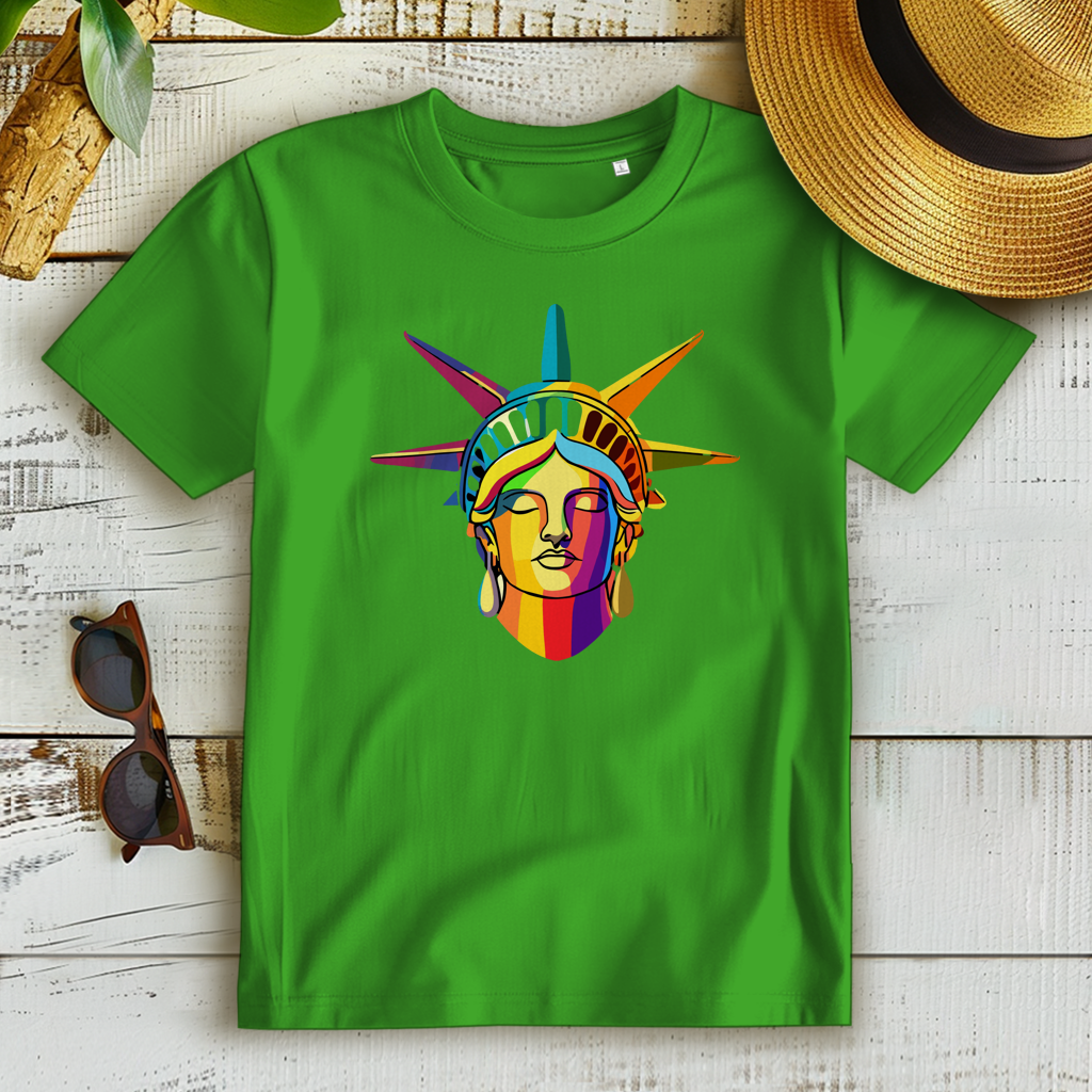 Damen Premium Bio T-Shirt Colorful Liberty