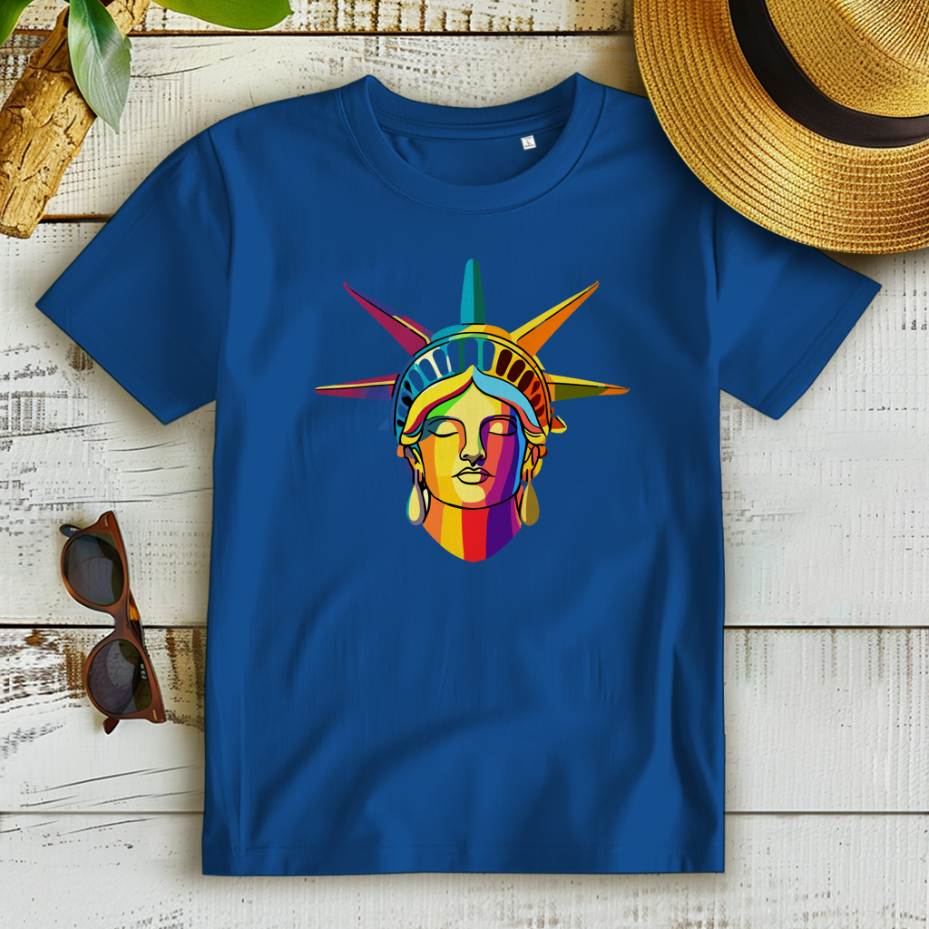Damen Premium Bio T-Shirt Colorful Liberty