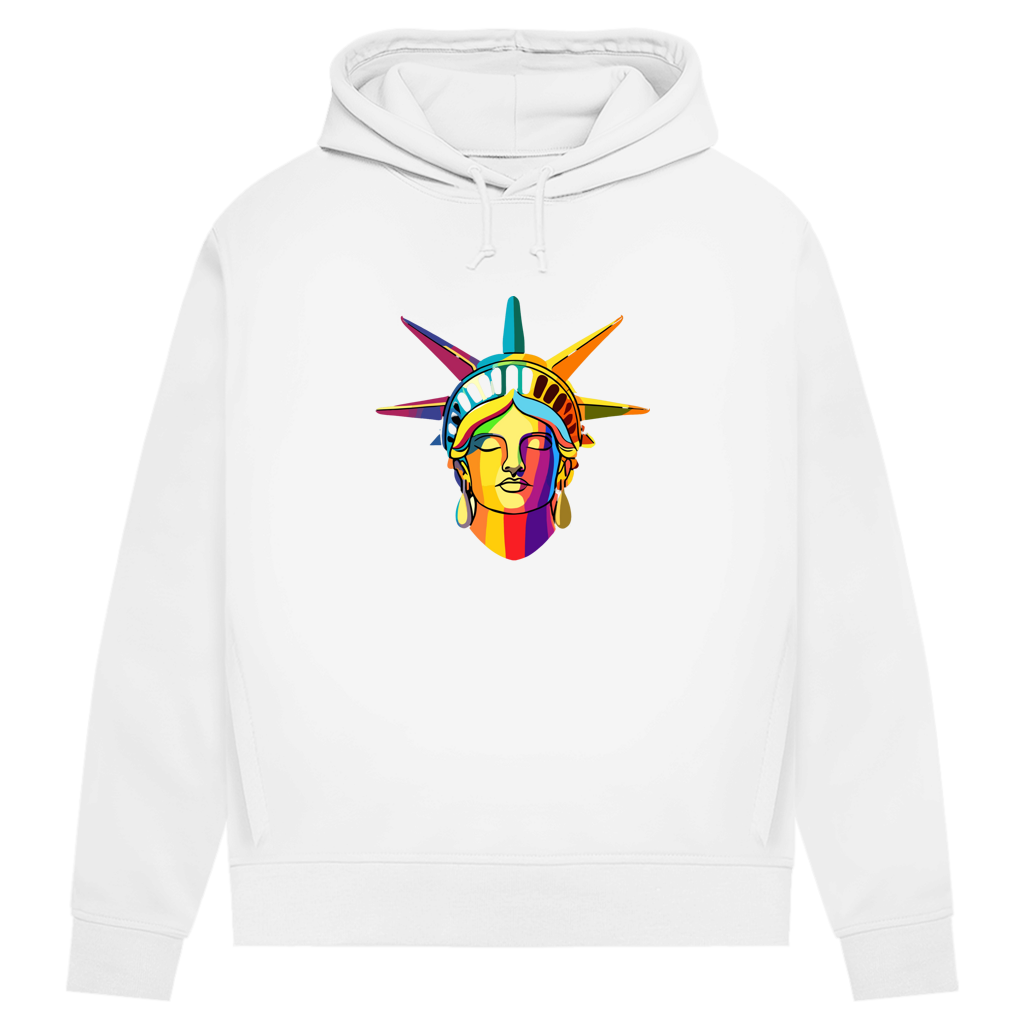 Damen Premium Bio Hoodie Colorful Liberty