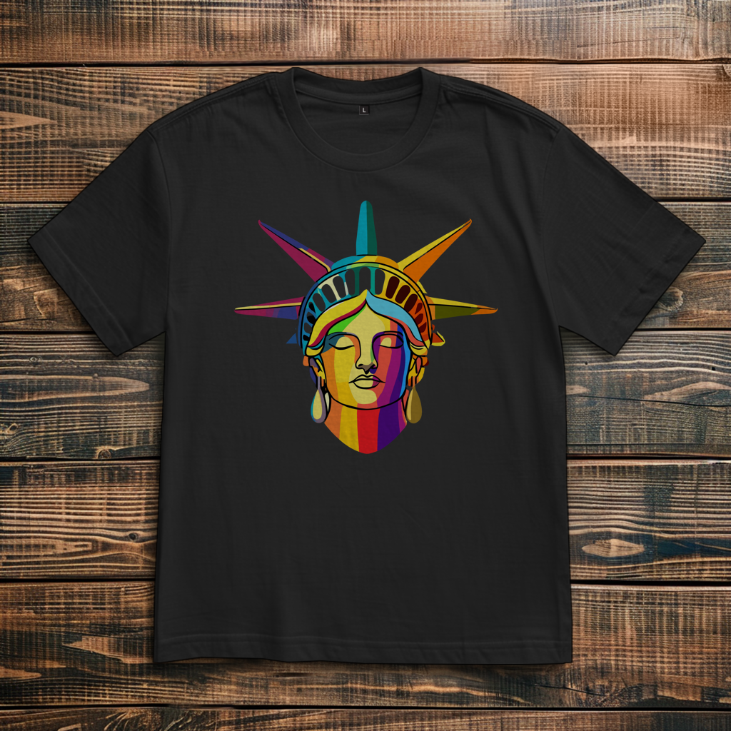Oversize T-Shirt Colorful Liberty