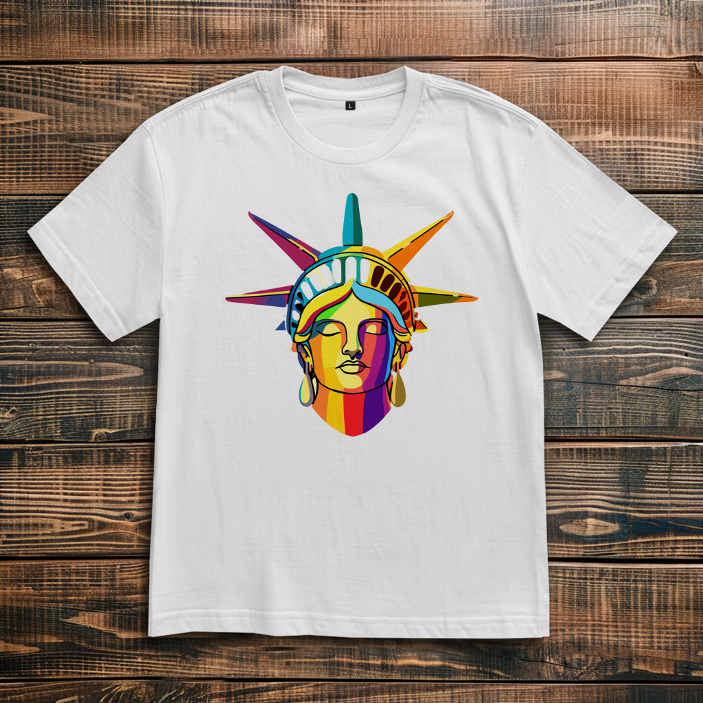 Oversize T-Shirt Colorful Liberty