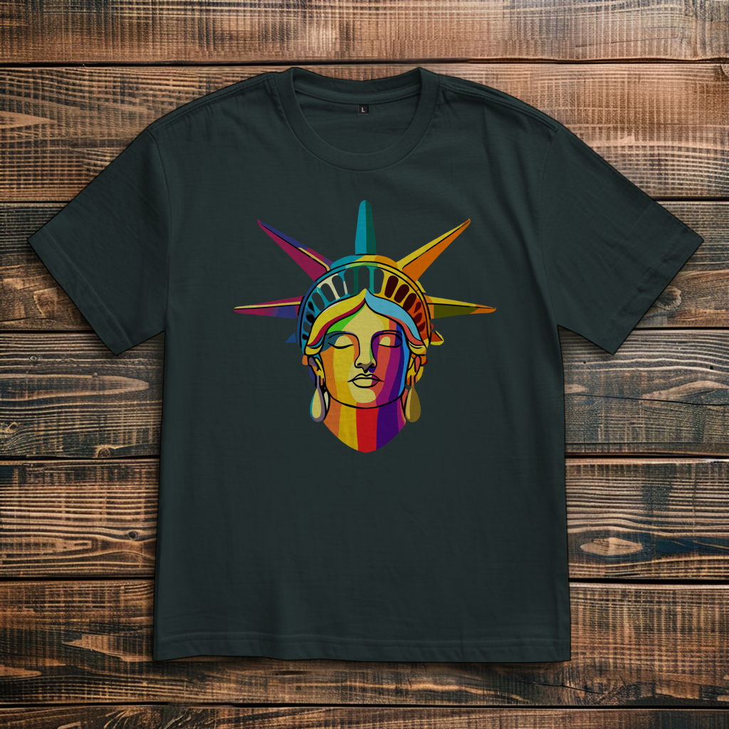 Oversize T-Shirt Colorful Liberty