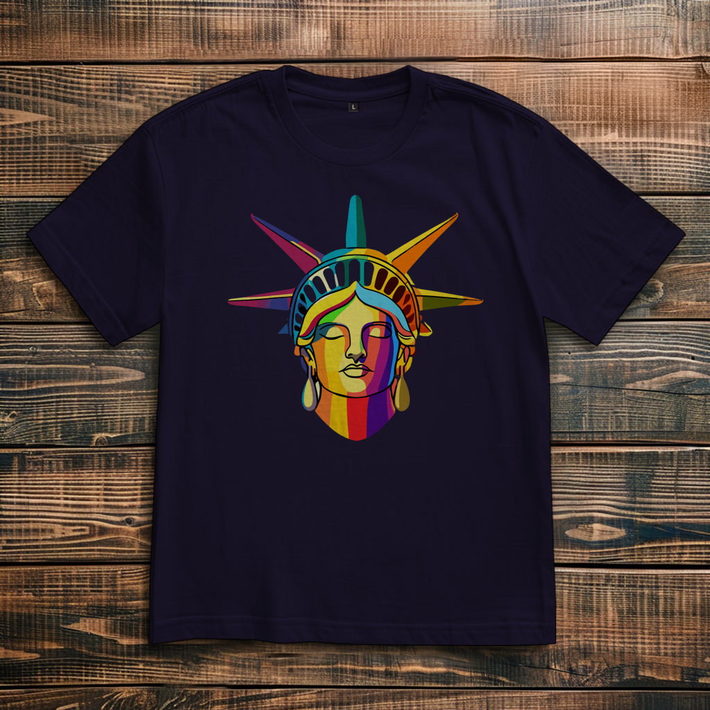 Oversize T-Shirt Colorful Liberty