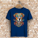 Herren Premium Bio T-Shirt Mandala Dog