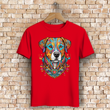 Herren Premium Bio T-Shirt Mandala Dog