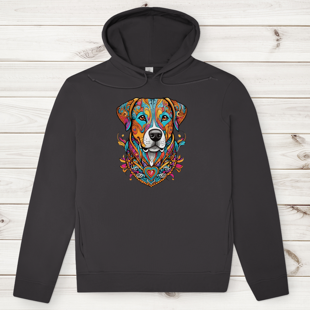 Herren Premium Bio Hoodie Mandala Dog