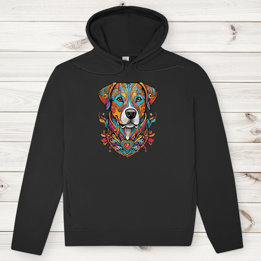 Herren Premium Bio Hoodie Mandala Dog