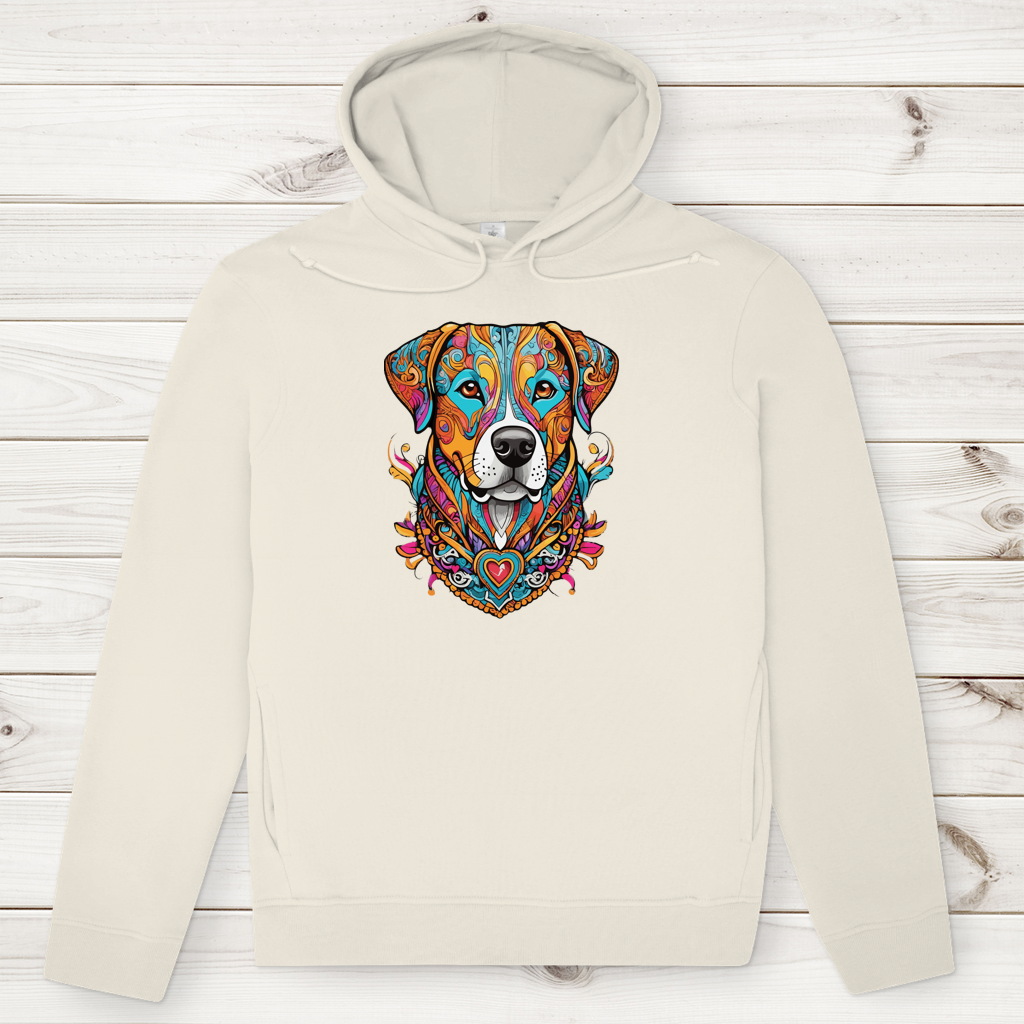 Herren Premium Bio Hoodie Mandala Dog