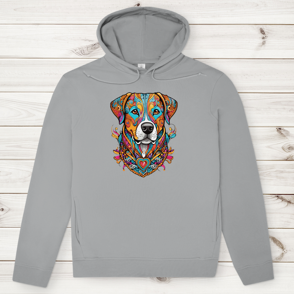 Herren Premium Bio Hoodie Mandala Dog