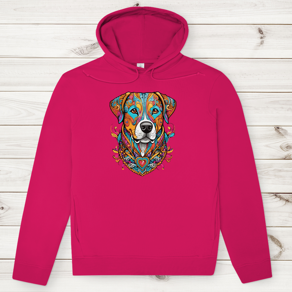 Herren Premium Bio Hoodie Mandala Dog