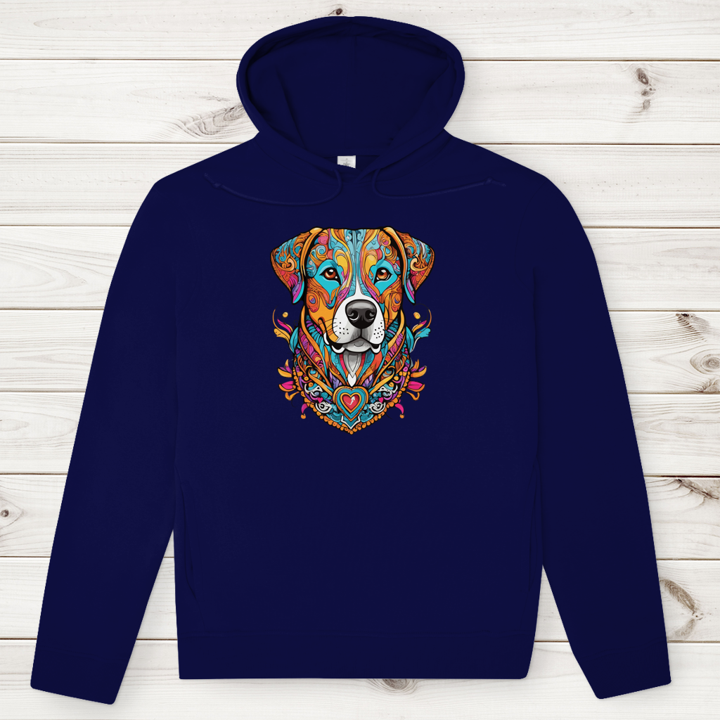 Herren Premium Bio Hoodie Mandala Dog