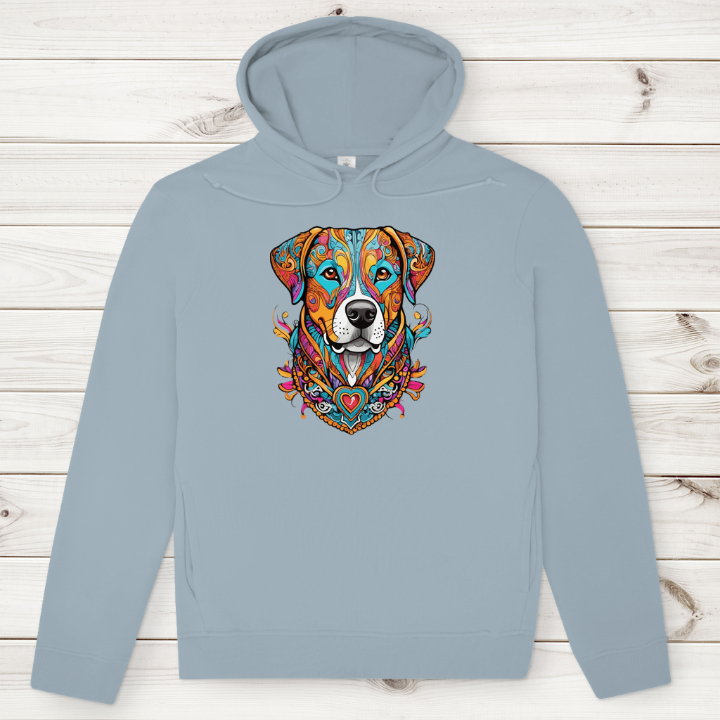 Herren Premium Bio Hoodie Mandala Dog