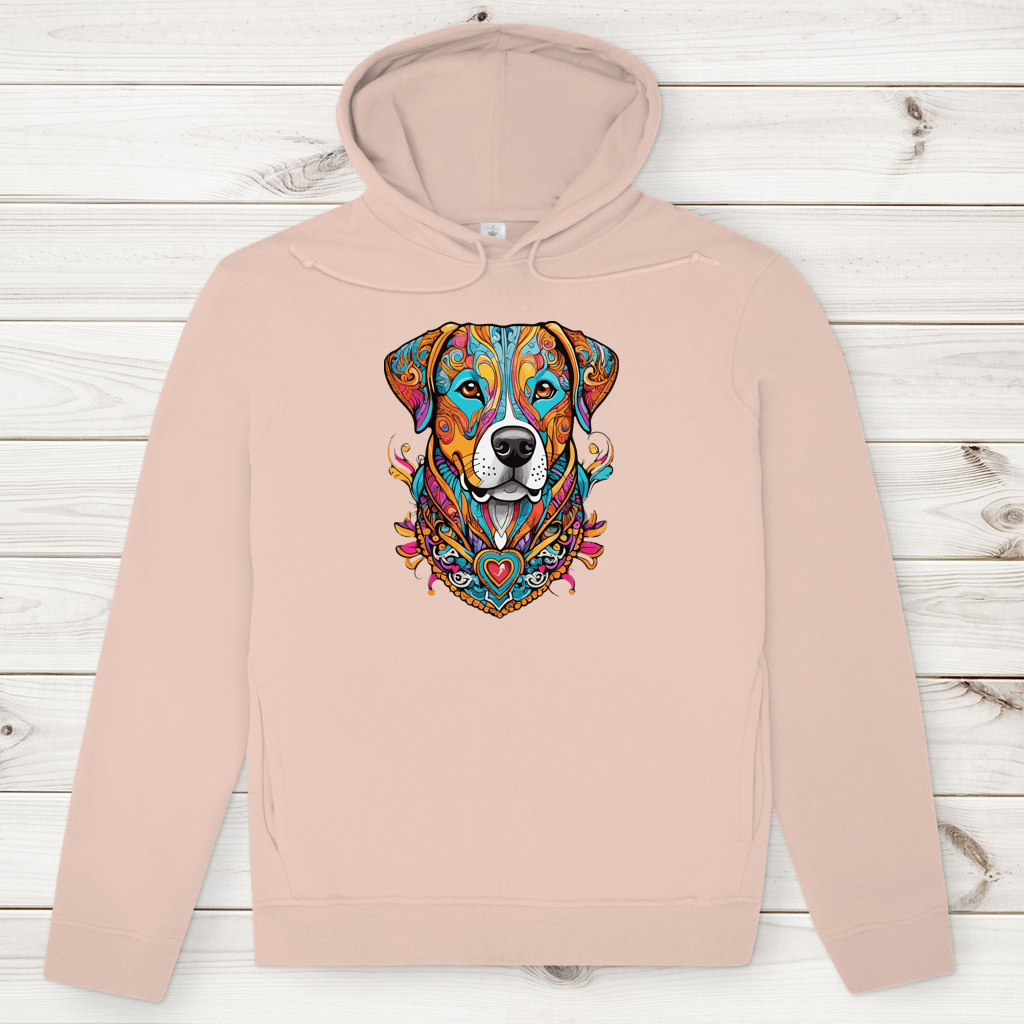 Herren Premium Bio Hoodie Mandala Dog