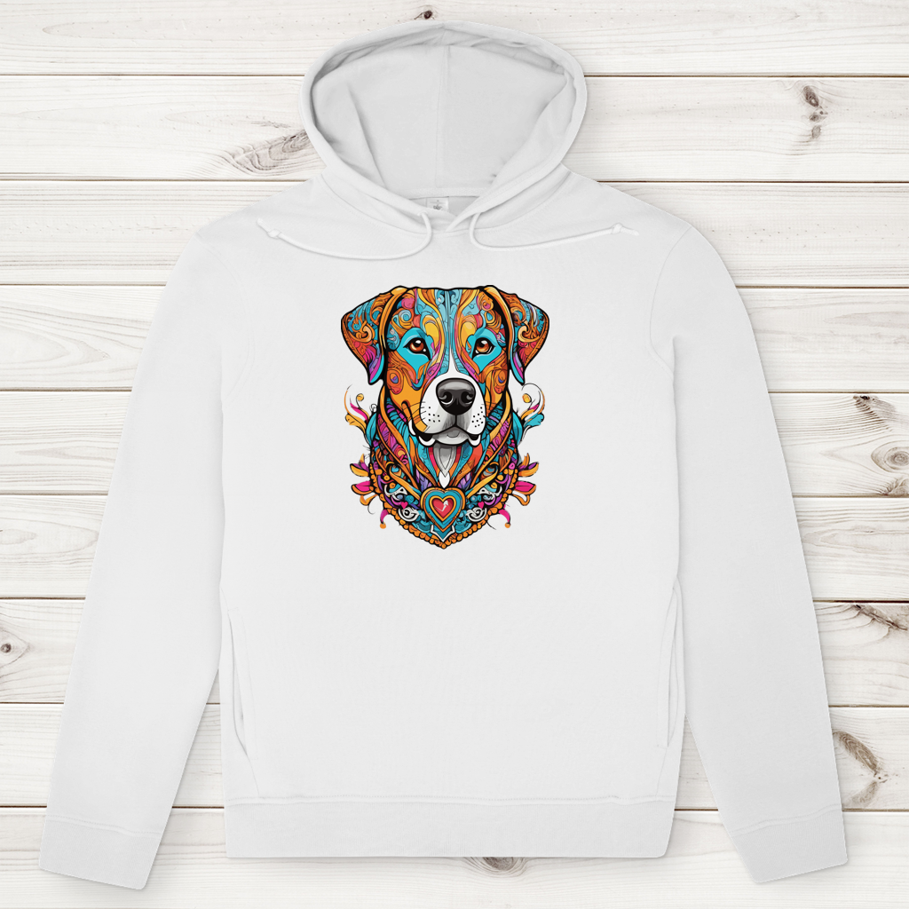 Herren Premium Bio Hoodie Mandala Dog