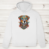 Herren Premium Bio Hoodie Mandala Dog