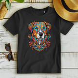 Damen Premium Bio T-Shirt Mandala Dog