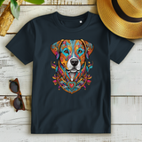 Damen Premium Bio T-Shirt Mandala Dog