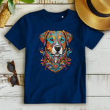 Damen Premium Bio T-Shirt Mandala Dog