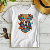 Damen Premium Bio T-Shirt Mandala Dog