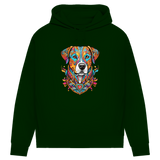 Damen Premium Bio Hoodie Mandala Dog