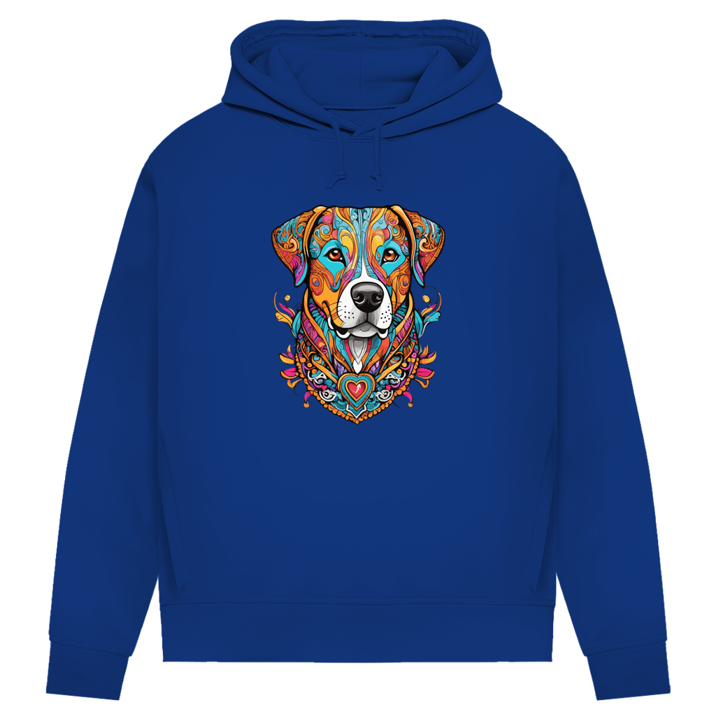 Damen Premium Bio Hoodie Mandala Dog