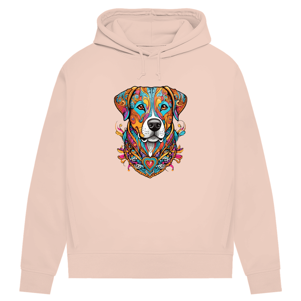 Damen Premium Bio Hoodie Mandala Dog