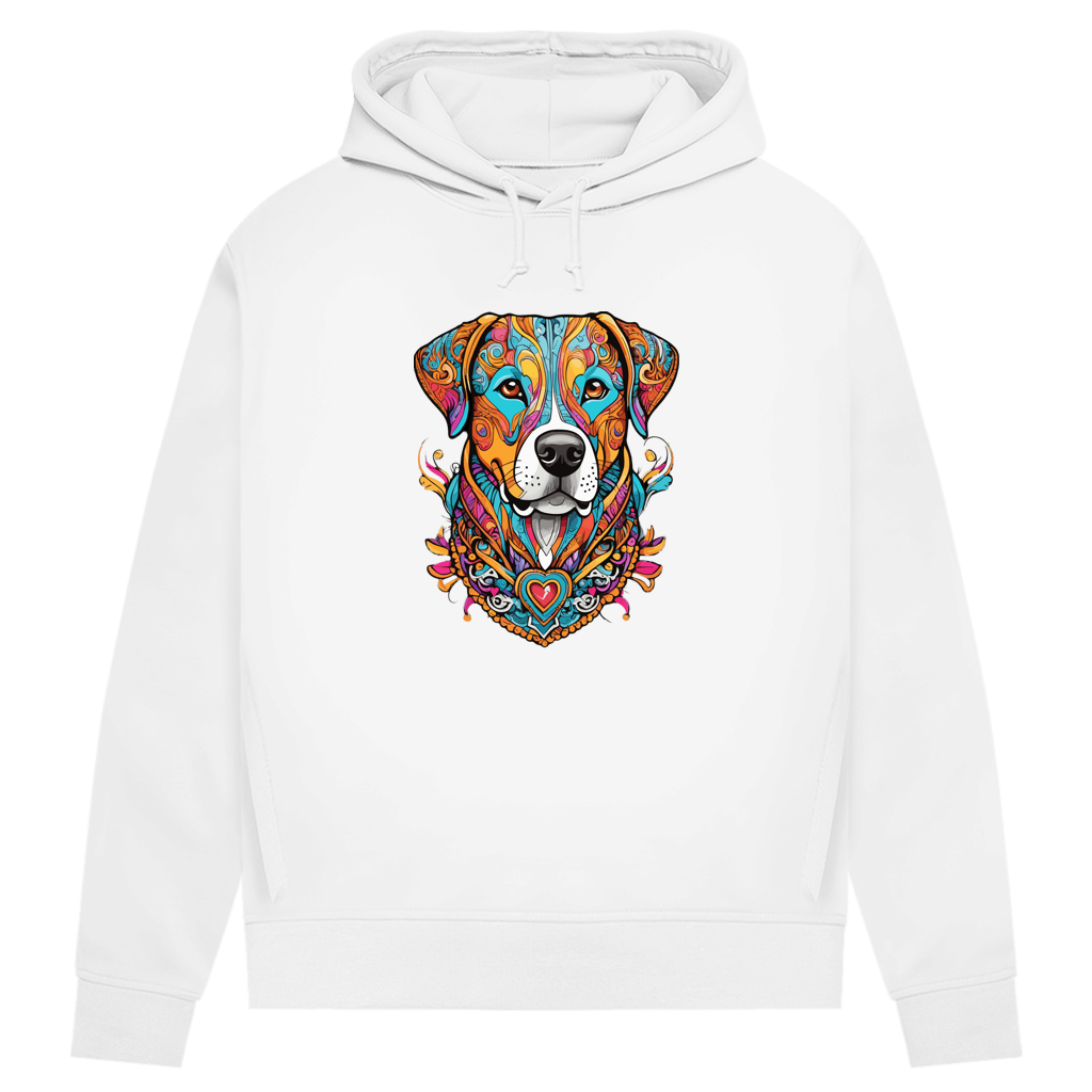 Damen Premium Bio Hoodie Mandala Dog