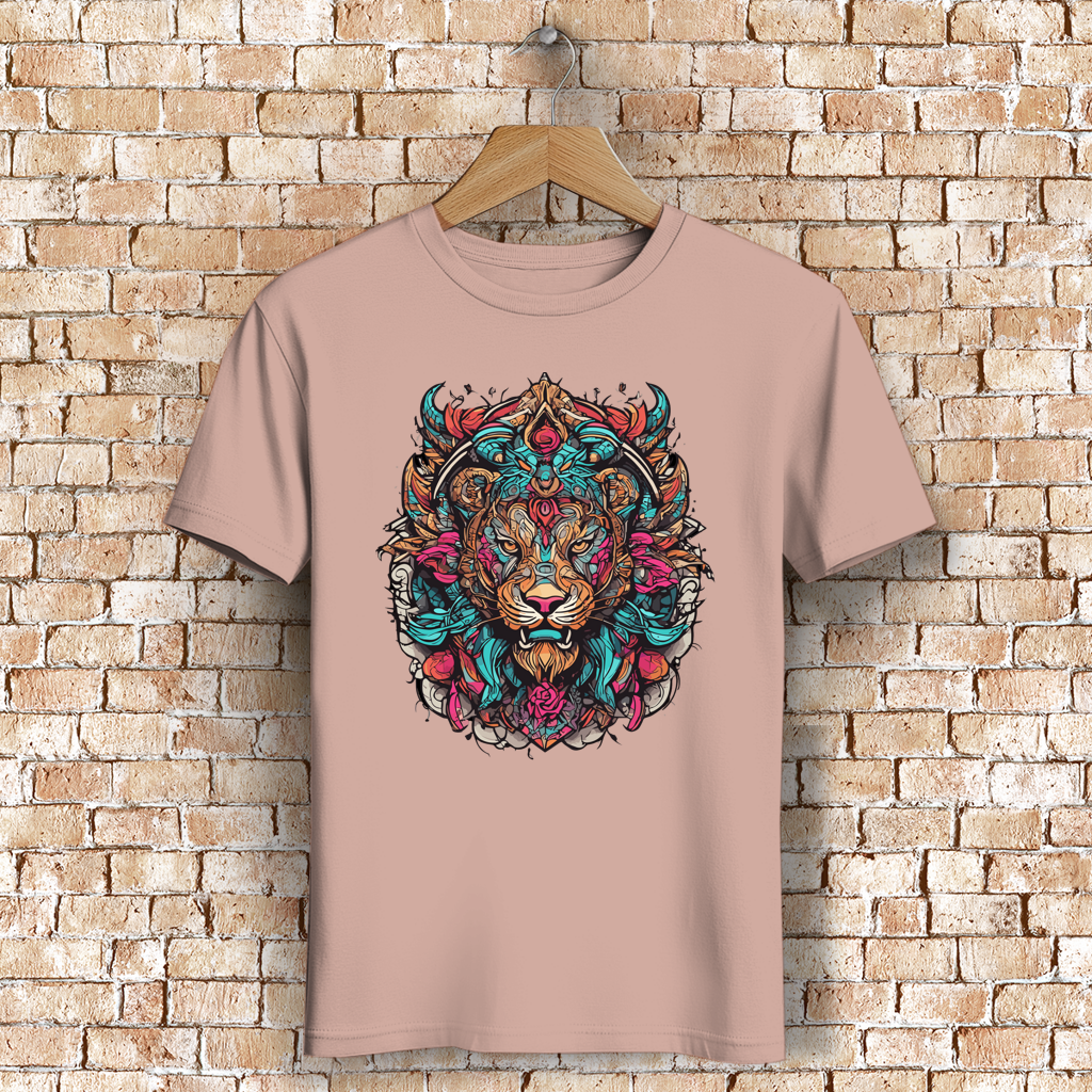Herren Premium Bio T-Shirt Ornamental Lion