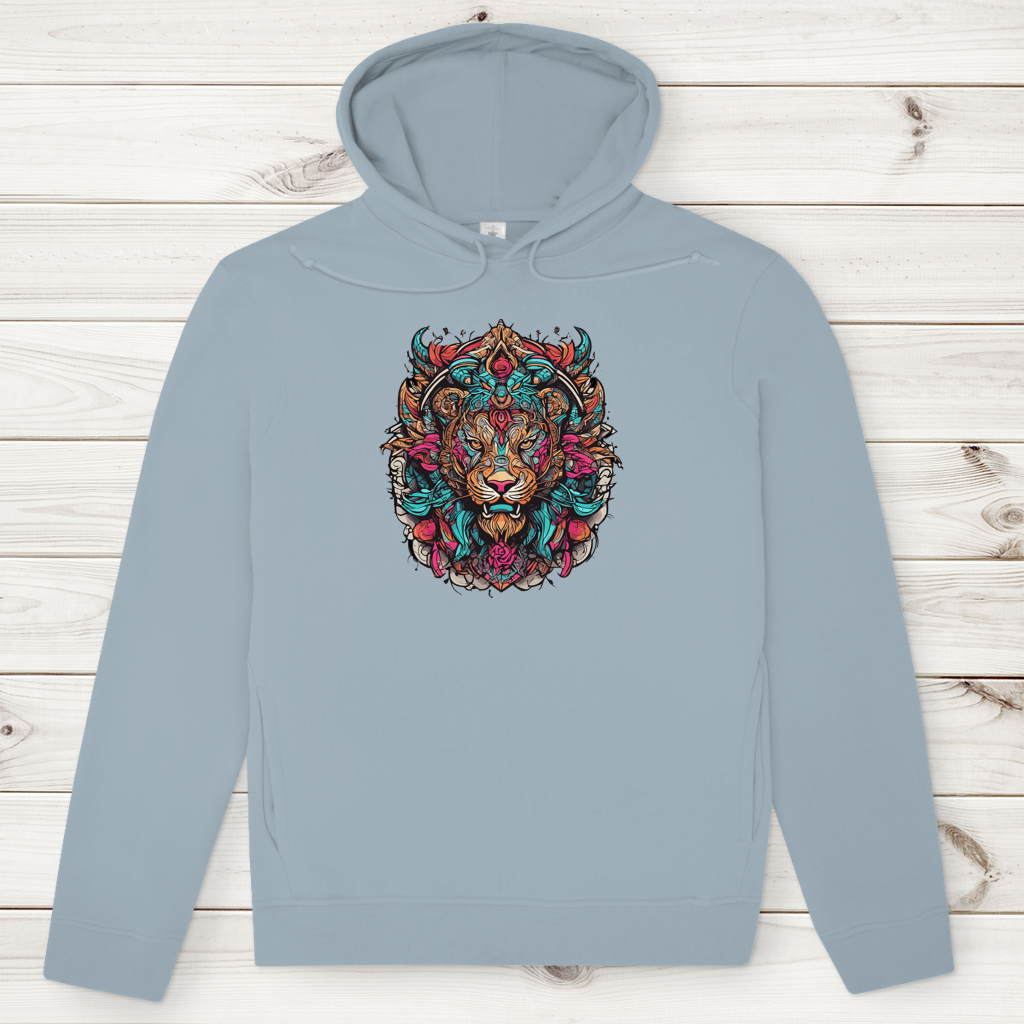 Herren Premium Bio Hoodie Ornamental Lion
