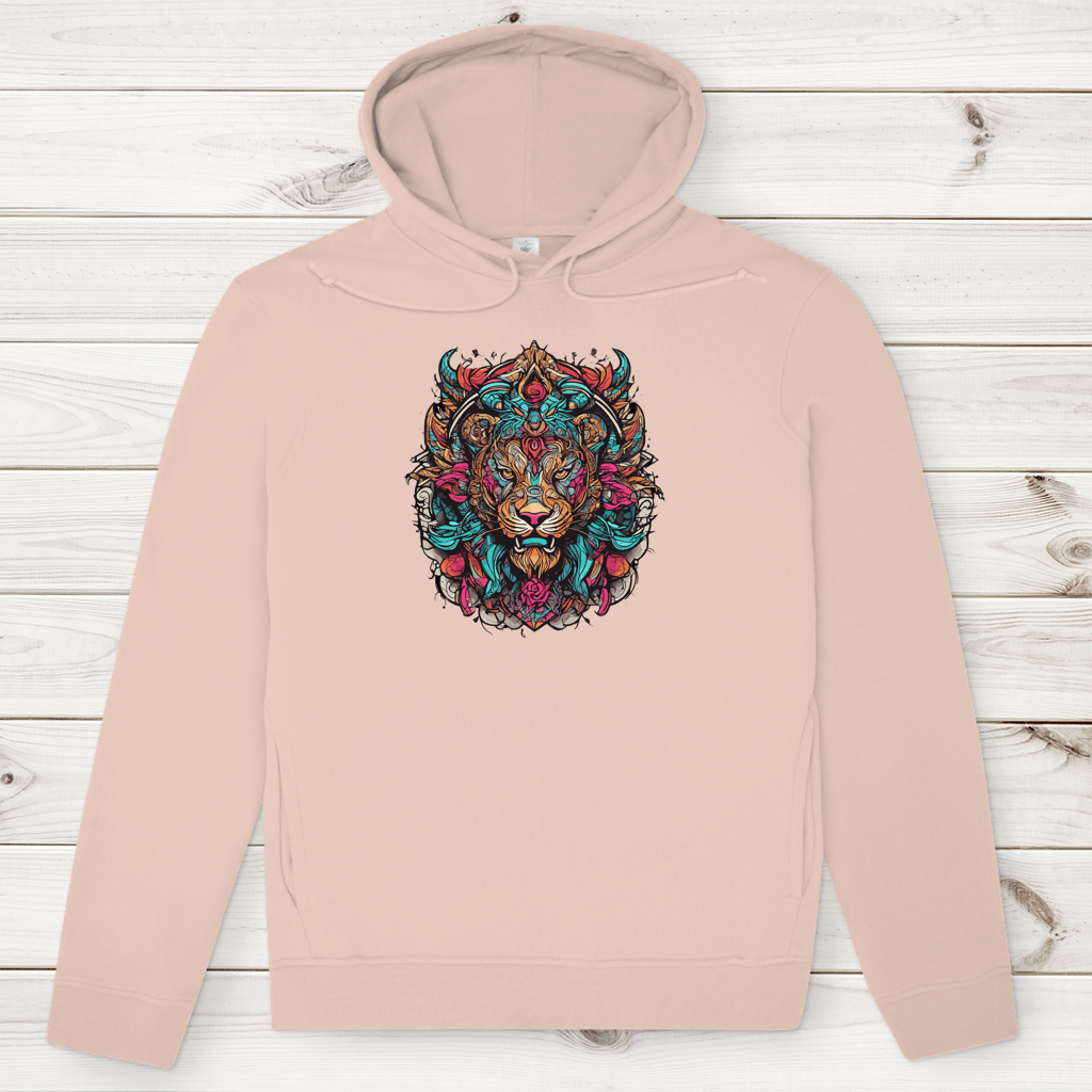 Herren Premium Bio Hoodie Ornamental Lion