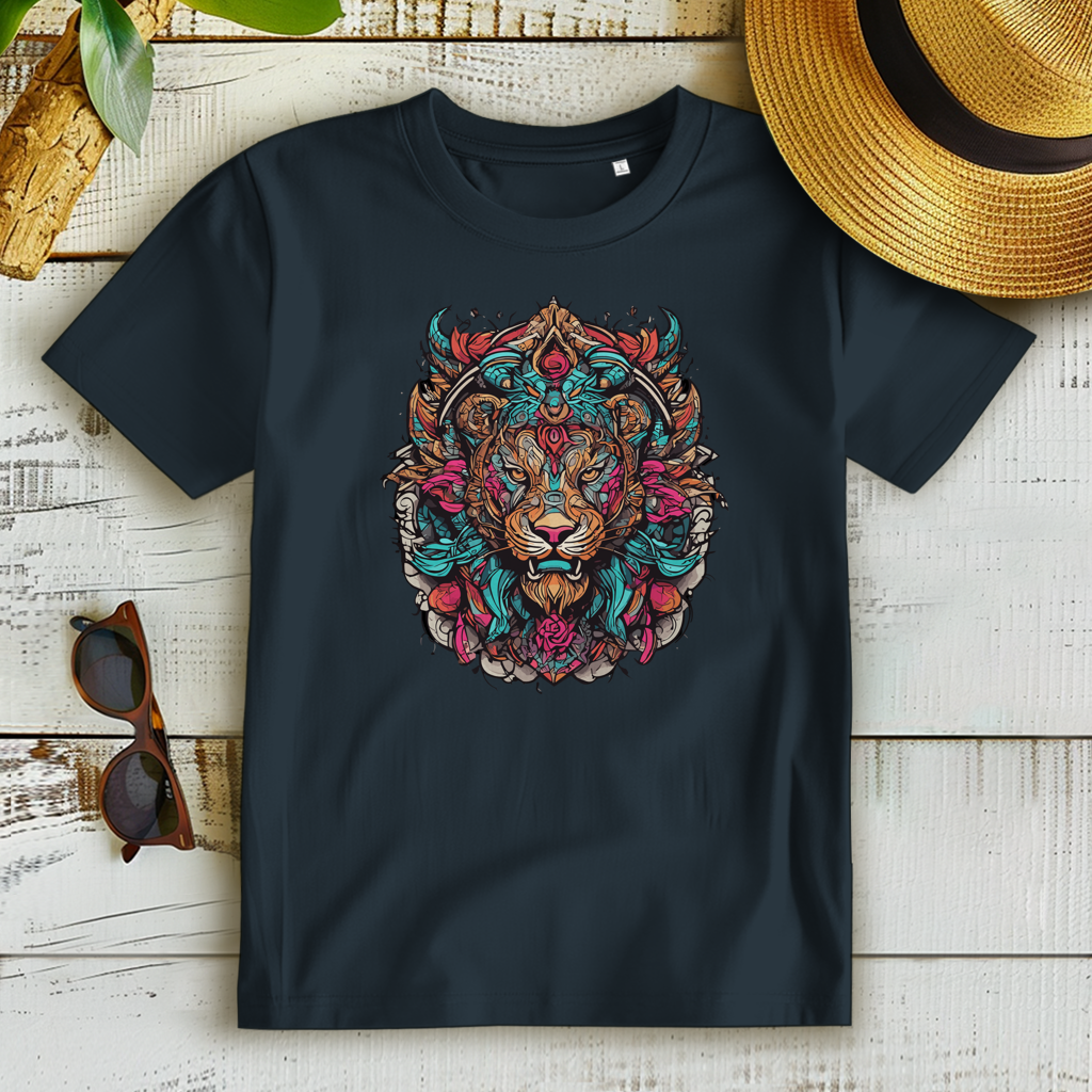 Damen Premium Bio T-Shirt Ornamental Lion