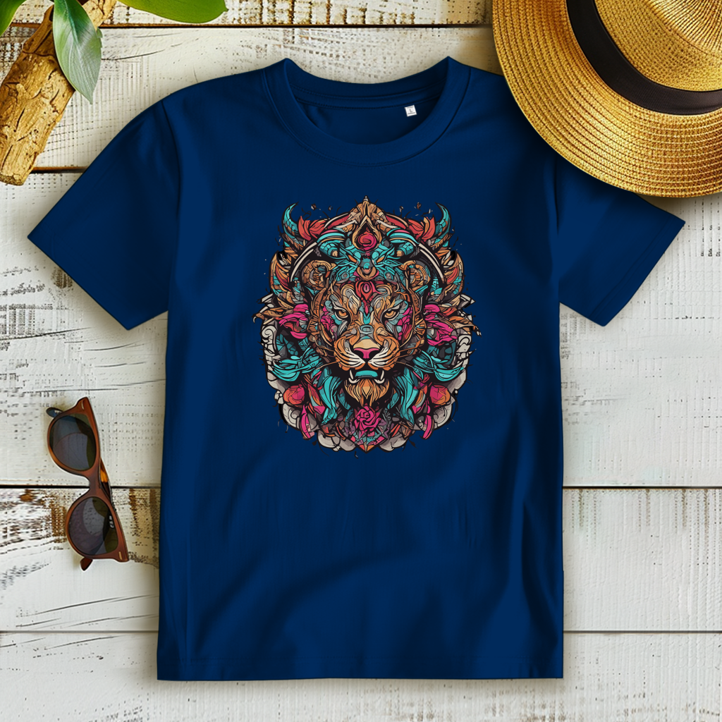 Damen Premium Bio T-Shirt Ornamental Lion