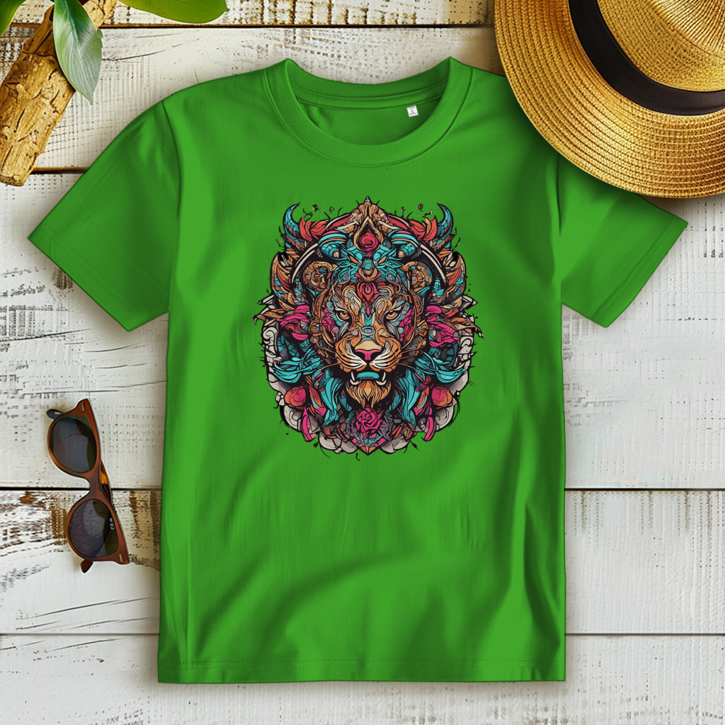 Damen Premium Bio T-Shirt Ornamental Lion