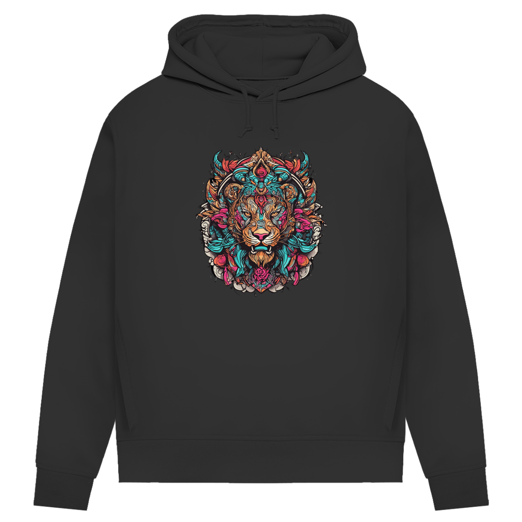 Damen Premium Bio Hoodie Ornamental Lion