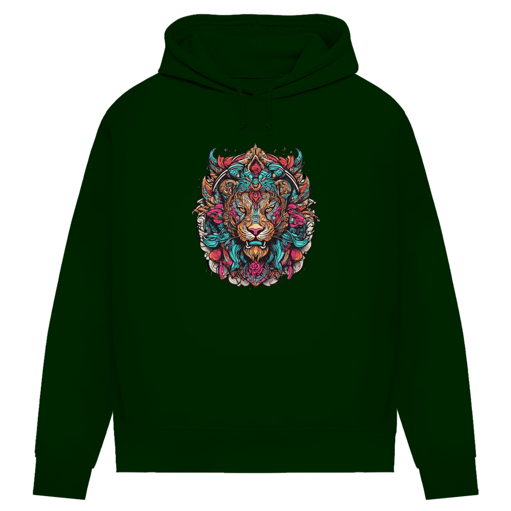 Damen Premium Bio Hoodie Ornamental Lion